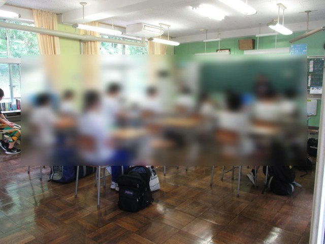 時間どおりに学活がスタート
