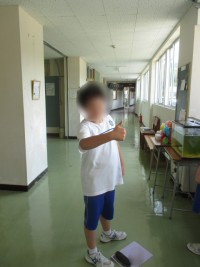 県総体出場を決めてガッツポーズ