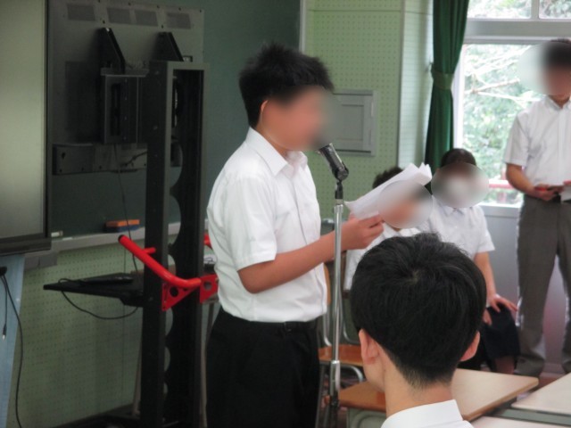 1年代表「人はなぜ楽な方に進むのだろう」