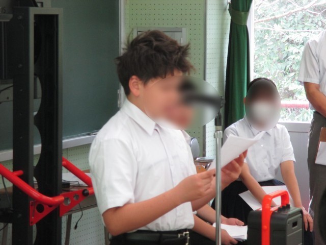 2年生代表「話し合いの楽しみ方」