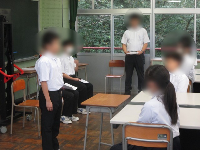 1年生代表あいさつ