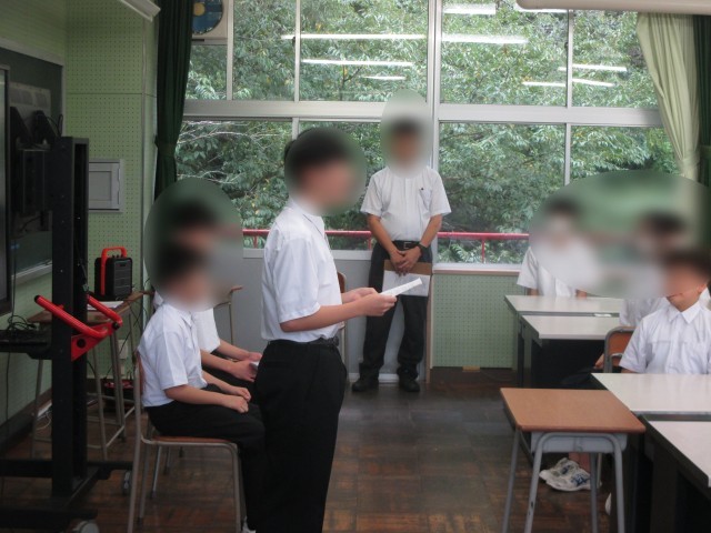 3年生代表あいさつ