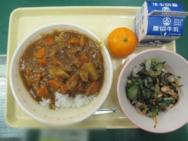 今日はカレーライス