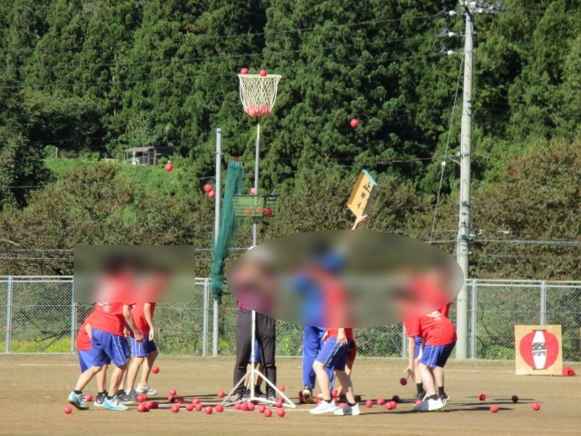 超接戦だった玉入れ