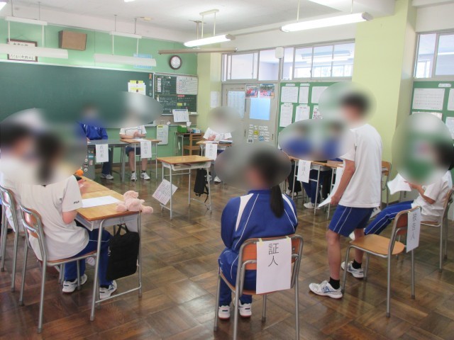 模擬裁判による判決シーン